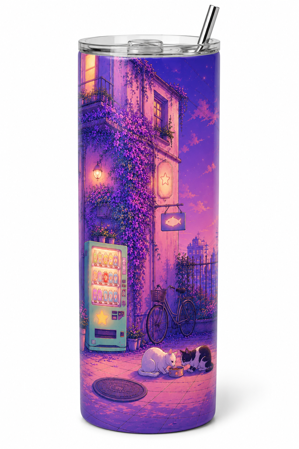 Ivy Cascade Corner Tumbler | Lofi Dreams 20oz