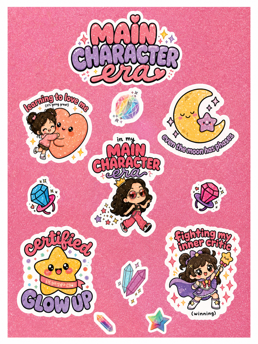 Main Character Era | Kiss-Cut Sticker Sheet