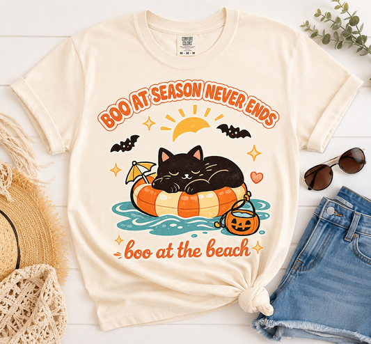 Cat Nap Float Shirt | Summerween Black Cat Tee