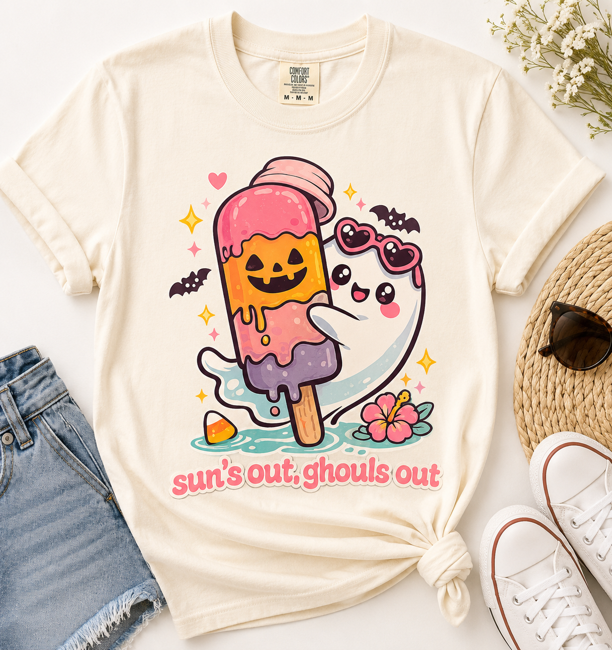 Ghostie Popsicle Stack Shirt | Summerween Cute Pastel Tee