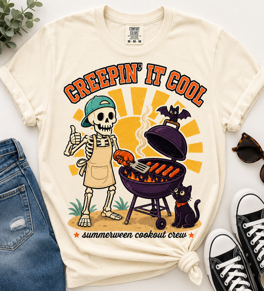 Grill Sergeant Skeleton Shirt | Summerween Dad Tee